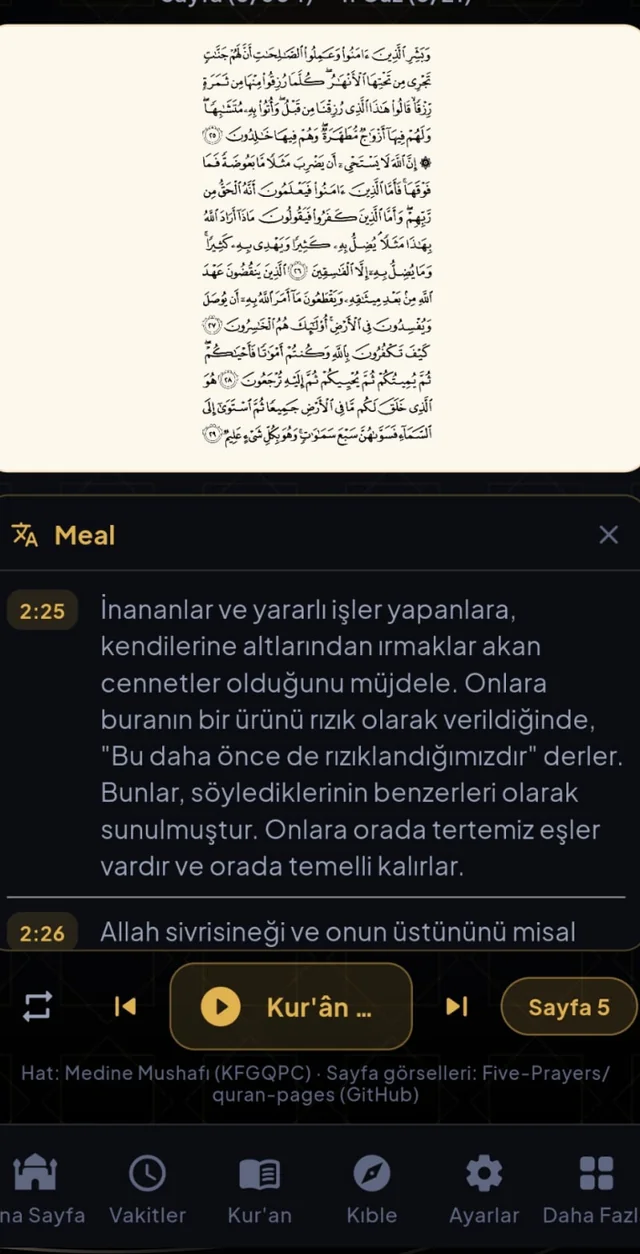 Medine Mushafı ve meal